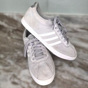 Adidas Womens Courtset AW4209 Gray Casual Shoes Sneakers Size 9.5